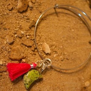 Unakite Moon Bracelet